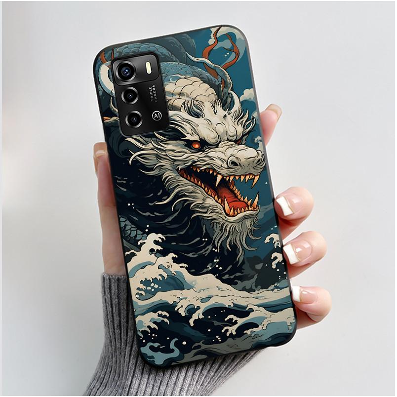 For ZTE Blade V40 Vita / V41 Smart Phone Case Luxury Cute Love Rabbit Funny Black Cover Shell Soft Silicone Protective Casing