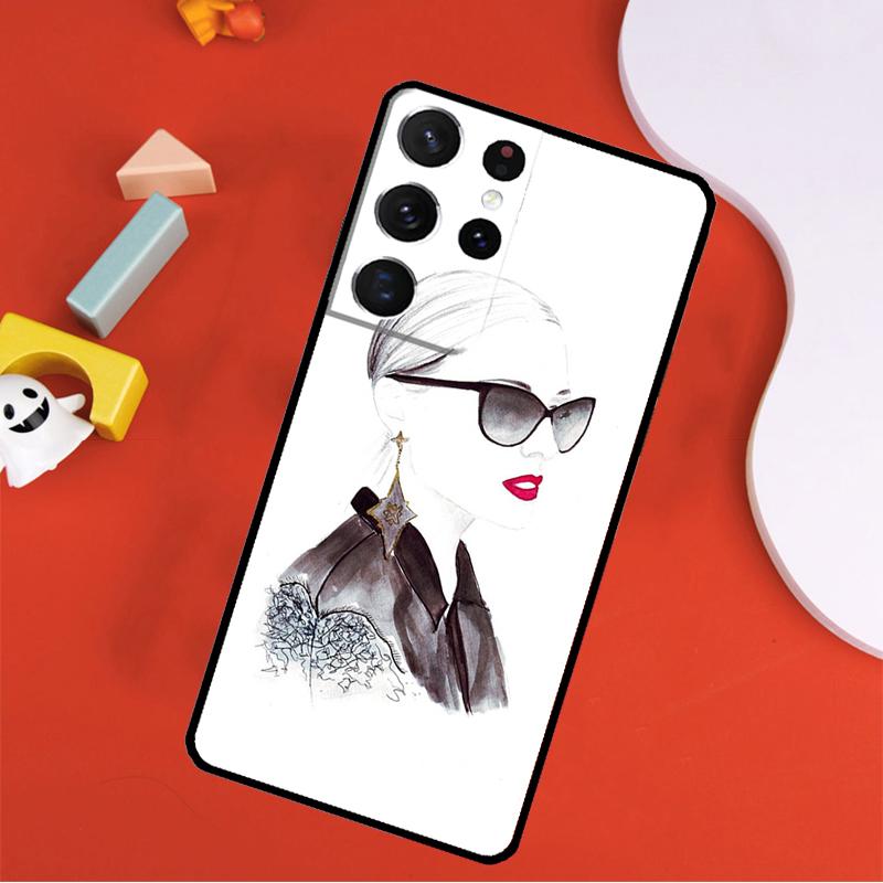 City Fashion Girl Phone Case For Samsung Galaxy S25 Ultra S9 S10 S20 S21 FE S22 S23 S24 Plus S24 Ultra Cover