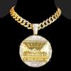 Hip Hop Last Supper Pendant Necklace With 13mm Iced Out Cuban Chain Necklaces Fashion Hiphop Men Charm 4mm Tennis Chain Jewelry