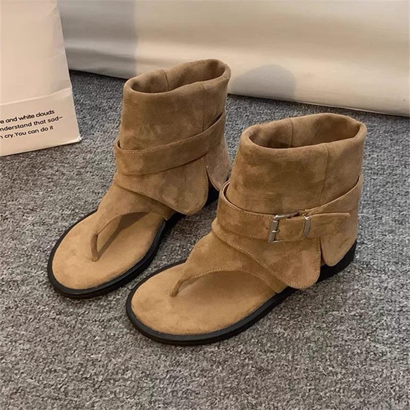 Retro Short Boots, Cool Boots, New Versatile and Fashionable Thick-soled Shoes for Women