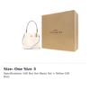 Coach Town Polished Pebbled Leather Bucket Bag, Handbag, Shoulder Bag, Crossbody Bag Small Women's White 1011-IMOVG