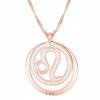 Gilded Zodiac Necklace for Leo Leo Lion Leo 925 Silver