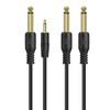 Professional Audio Jack Low Noise Guitar Cable 6.35 Mm Male To Male Mono Plug To 3.5 Mm Mono Headphone Jack Cable