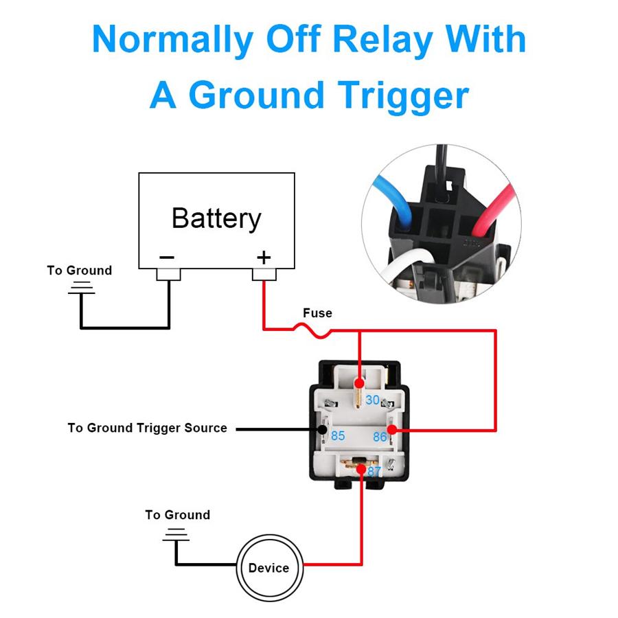 Car Relay Switch Harness Set 12V