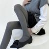Women Twist Striped Pattern Opaque Tights Winter Fall Hosiery Elastic Jacquard Solid Color Pantyhose Stockings Leggings