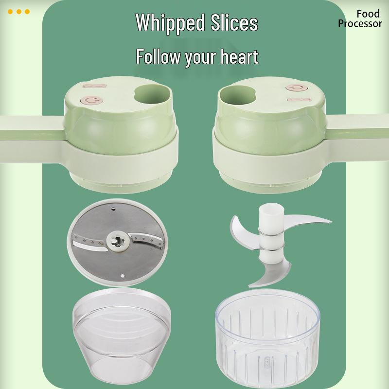 Gatling Wireless Mini Garlic & Vegetable Chopper - Electric Puree, Mincer, Masher & Cutter