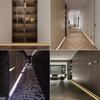 0.5m/1m H40/50/65mm LED Baseboard Bar Light Aluminium Profile Channel Metal Wall LED Skirting for Corridor Strip Linear Lamp