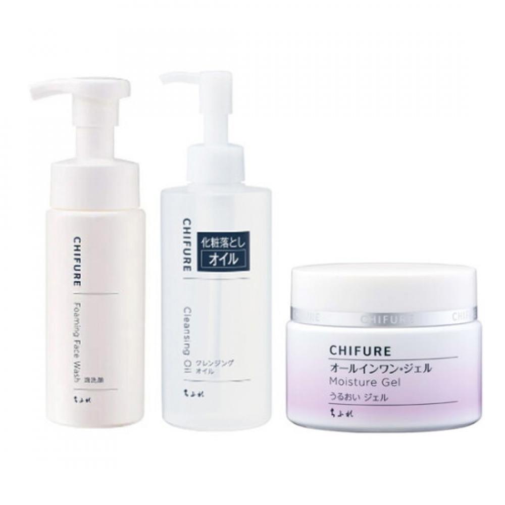 Chifure Moisture Gel Foaming Face Wash Cleansing Oil 103g + 180ml + 220ml
