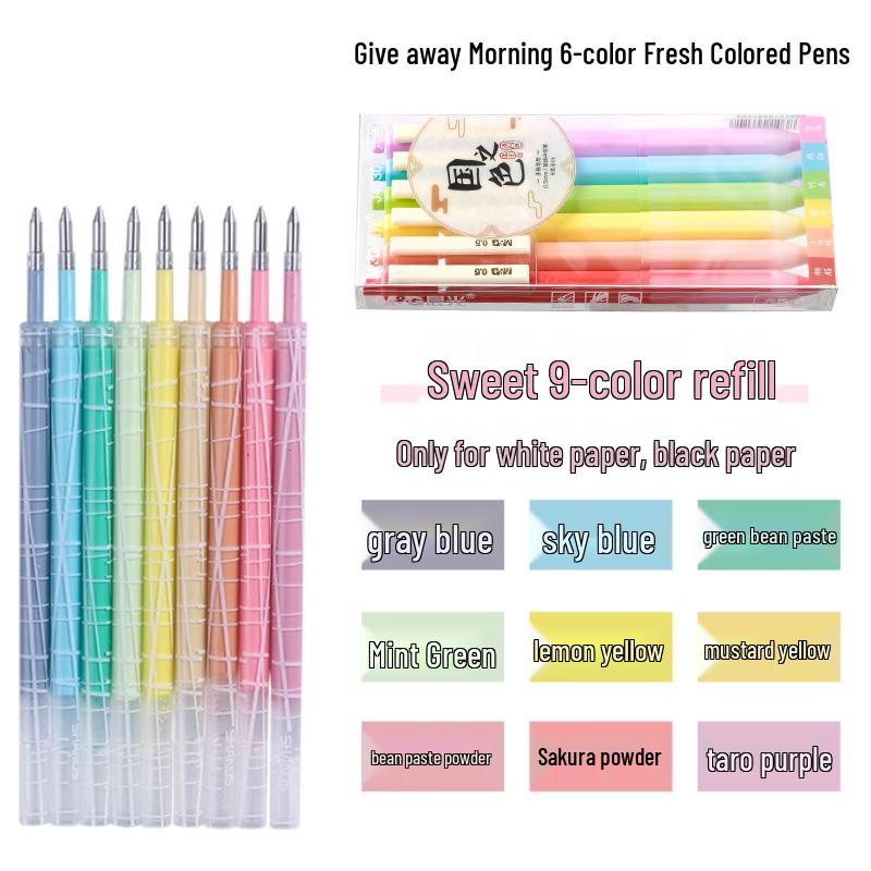 Morandi-Farben Retro Stiftminen: Druckbleistift, Neutrale Farbtöne, Ideal für Schüler, Notizbücher, Markierungen & Japanisch inspirierte Schreibwaren