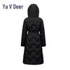 Yaloo Women's Long Hooded Down Jacket YYXFF5096