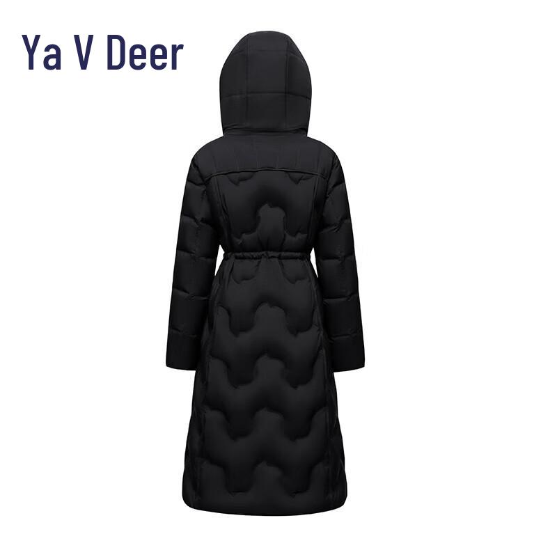 Yaloo Women's Long Hooded Down Jacket YYXFF5096