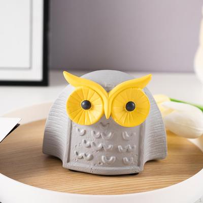 Owl Statue Animal Sculpture Collections Modern Keepsake Desk Ornament Resin Figurine for Balcony