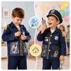[PACCHETTO] Costume da Poliziotto per Accessori da Ballo Distintivo Carnevale 8 Pezzi Z944