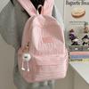 Schoolbag Solid Color Backpack 1011 New Junior High School Girls High School College Students School Bag Women Travel Lightweight Small Backpack