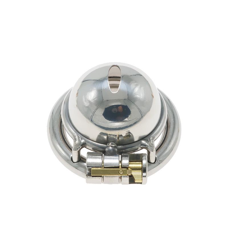Stainless Steel Chastity Lock Chastity Cleaner CB Device Fake Mother Men's Penis Cage Out Wear Sex Tool SM