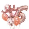 Gold Crown Balloon Set for First Birthday Party Decorations