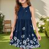 Children's Summer Casual Fashion Round Neck Sleeveless  Dress