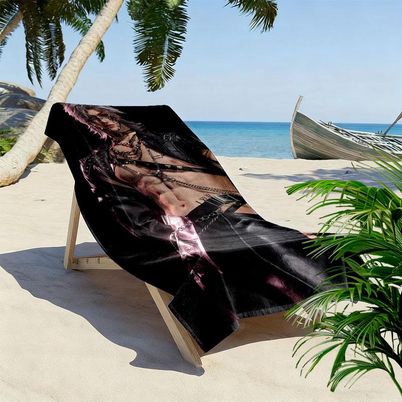 Love and Deepspace Sylus Print Beach Towel, Large Soft Quick Dry Towel for Beach Camping Swimming