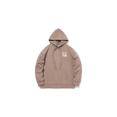 Li-Ning CF Trace Serisi Günlük Spor Kapüşonlu Sweatshirt Erkek Kapüşonlu Kahverengi AWDQB67-4