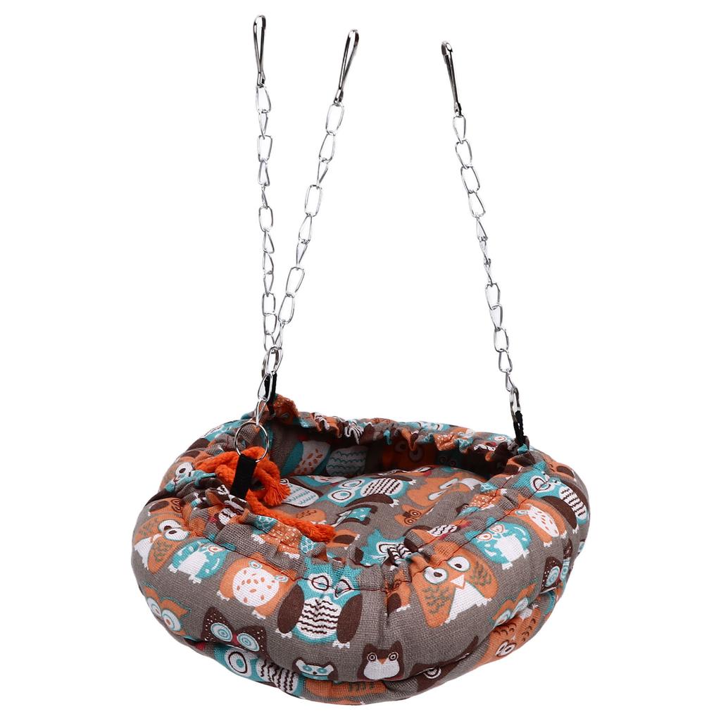 Bird Bed Safe Warm Soft Plush Easy Storage Space Saving Easy Cleaning Suspensible Design Bird Nest