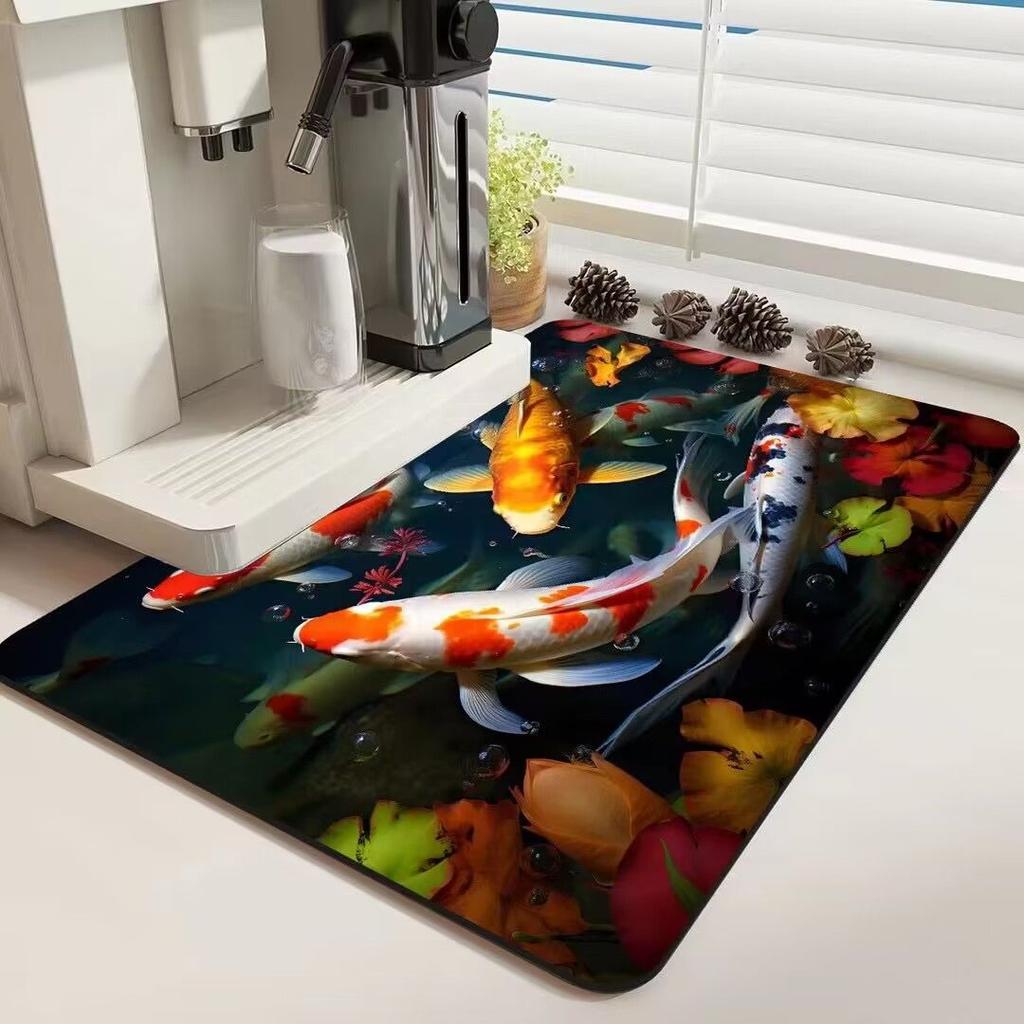 Super Absorbent Diatom Mud Soft Floor Mat Anti-Slip Rug Quick-Drying Absorbent Foot Pad Mats Dirt-resistant Erasable Big Carpet