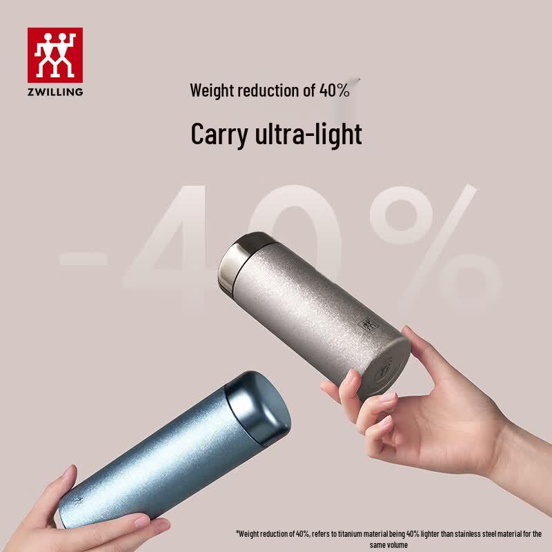 ZWILLING Pure Titanium Vacuum Insulated Water Bottle