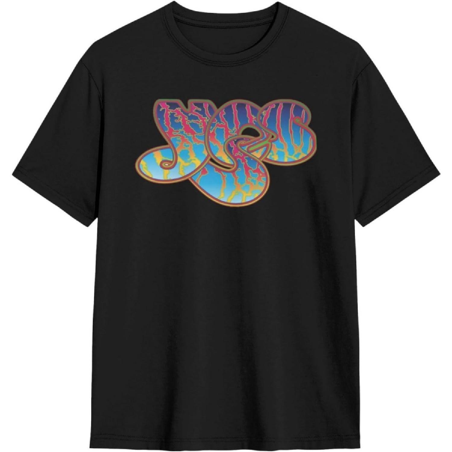 JOISOMI Short Sleeve T-Shirt Yes Band Logo Casual Shirts Crew Neck T-Shirt Athletic Shirts S