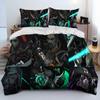 3D VALORANT Game Gamer Cartoon Comforter Bedding Set,Duvet Cover Bed Set Quilt Cover Pillowcase,king Queen Size Bedding Set Kids