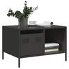  Coffee Table, Black, 68.5x50x43.5 Cm, Cold Rolled Steel