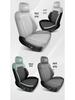 Equation Leopard Titanium Seat Covers: Full Coverage, Breathable, Universal, 2025 Model, Four Seasons, 7-Seater.