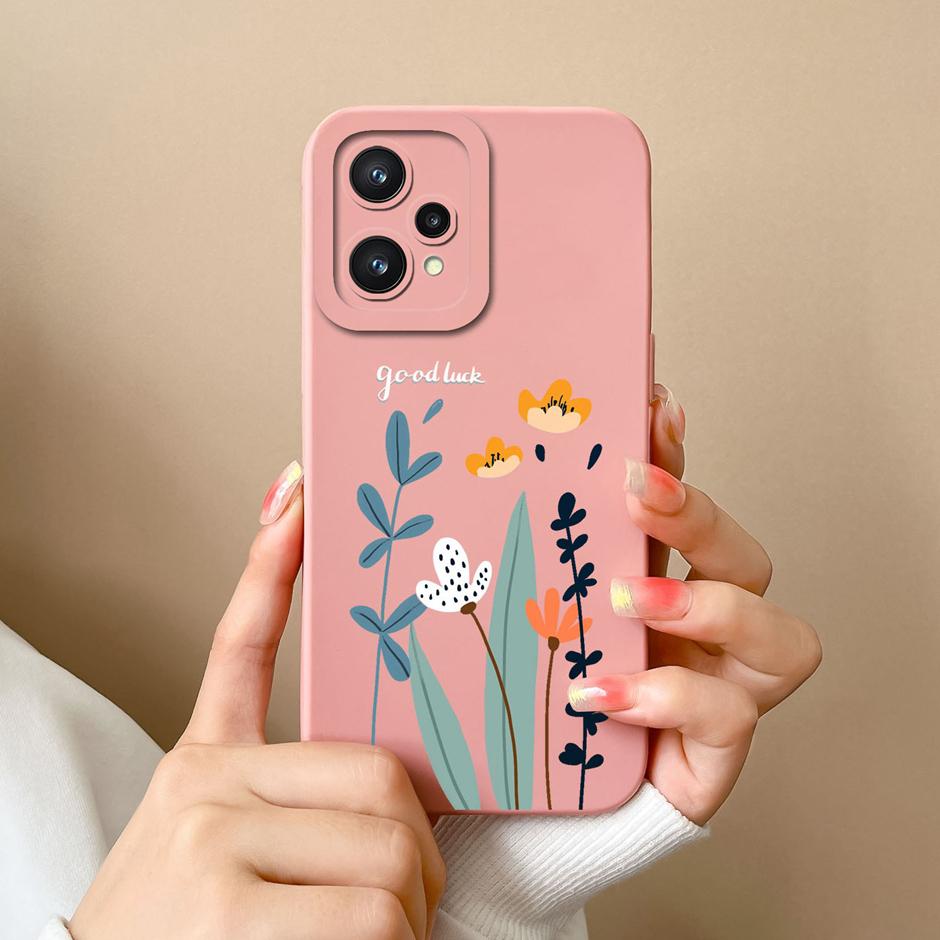 For OPPO Realme 9 Pro Plus 5G Case Cool Girl Cartoons Liquid Silicone Shell For Realme9 9Pro Plus 5G New Design Shockproof Funda