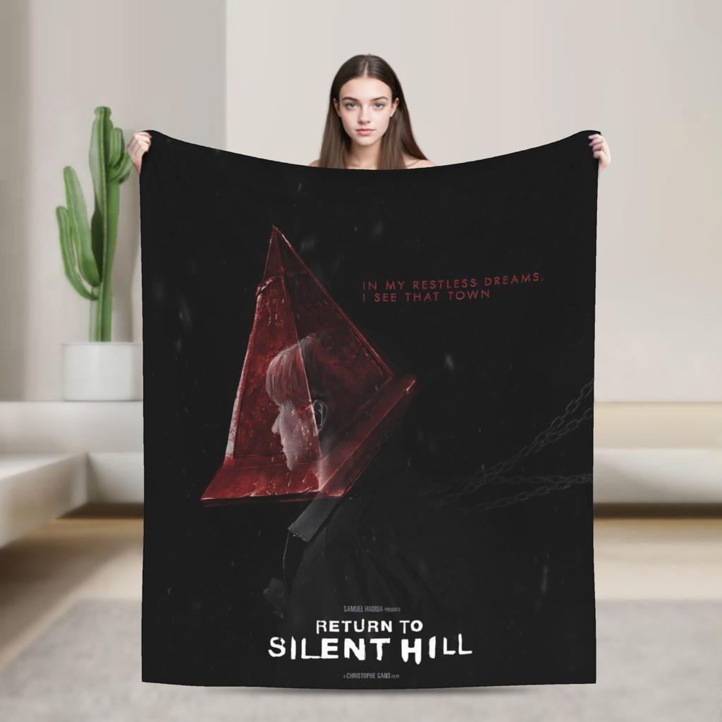 Return to Silent Hill Movie 2026 Throw Blanket for Couch  Soft Cozy Plush Blanket Multiple Sizes Bedspreads for All Seasons
