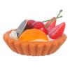 Simulation Egg Tart Prop PVC Realistic Artificial Egg Tart for Bakery Shop Display Photography Props Food Decoration Home