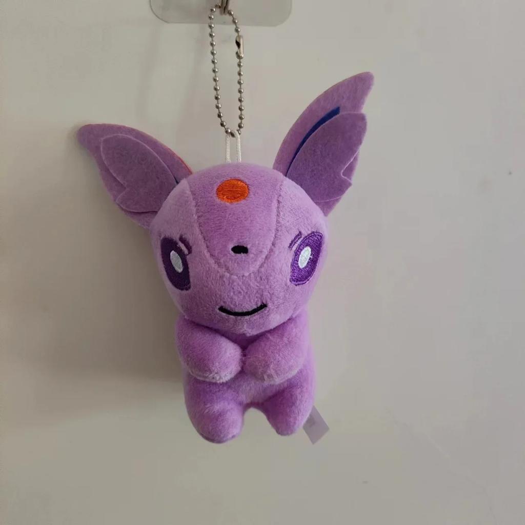 10pcs/set EeveeGlaceon SylveonLeafe Plush 10cm Soft Pendant Doll Toy Keychain Christmas Halloween Birthday Gift