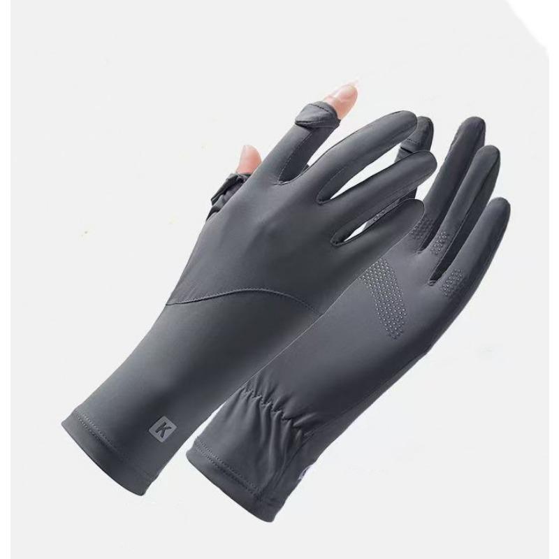 

Солнцезащитные перчатки для женщин летние противоскользящие из ледяного шелка, защищающие от ультрафиолета, дышащие, тонкие, с удлиненной защитой запястья, для езды, активного отдыха, путешествий One size