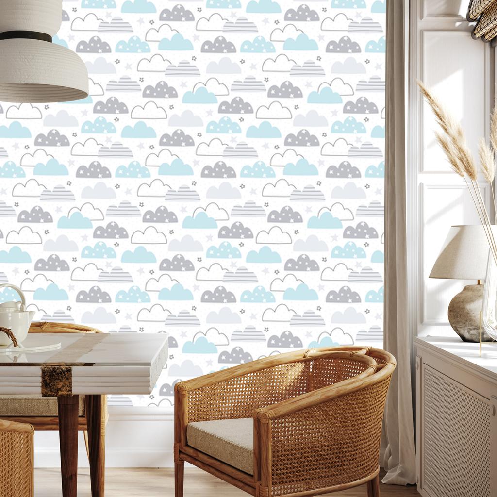 Colorful Clouds Wallpaper for Living Room and Bedroom 50x1000