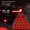 12V Car F1 Style Triangle Red LED 3rd Rear Bumper Tail Stop Strobe Light Universal Car Center Brake Lights Accessories