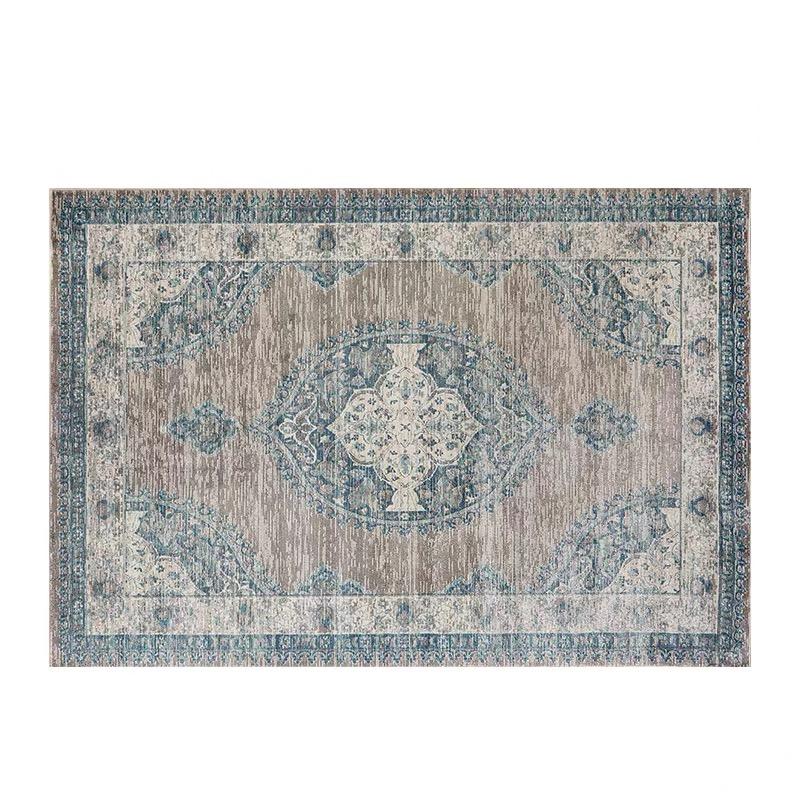 Boho Lavado Parte Inferior Imitación Cachemira Alfombra Sala de Estar Dormitorio Moderno Alfombra Americana Decoración Hogar Vintage Alfombra 400mm x 600mm