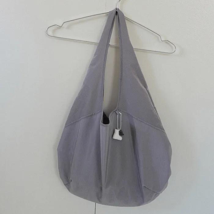 Airy Folding Hobo Bag_Pale Purple