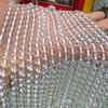 K9 Ice Transparent White Crystal Beads for DIY Bracelets & Necklaces - High Transparency Round Beads for Handmade Weaving & Beading.