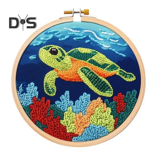 

Набор игл для вышивания для начинающих Набор игл для вышивания с пяльцами и ножницами Набор для самостоятельной вышивки с иглами для взрослых и детей A