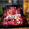 Cityscape Hazbin Nightmares Blanket Flannel Throw for Sofa, Indoor, Camping, Living Room, Office, Chair, And Bed Soft Birthday Gift