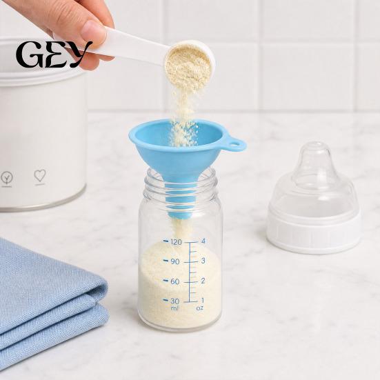 Flaschenhals-Trichter Silikon für Küche, Weithals Kleine Tülle Öl Milch Zusammenklappbar Pulver Bohnen, Lebensmittelqualität Flüssigkeit Trockenwaren Küche