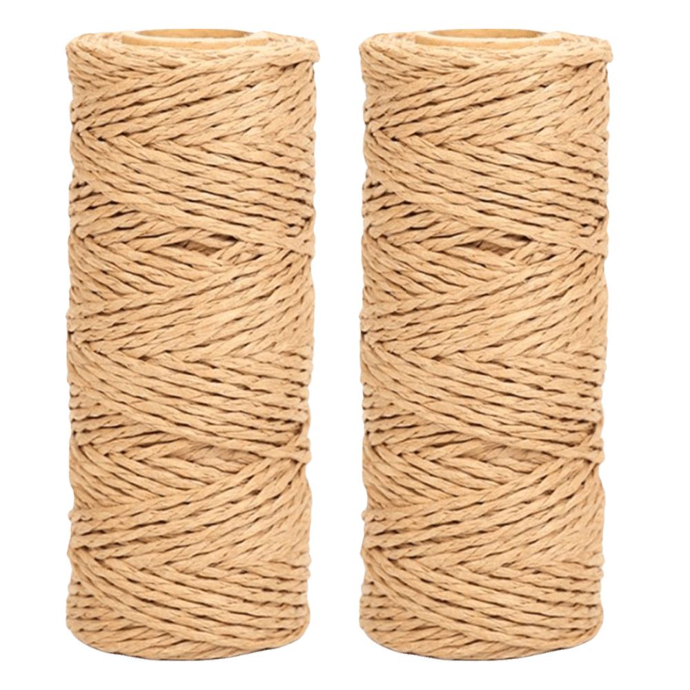 Khaki Paper Wrapped Wire 328 Feet Craft Raffia Ribbon Paper Twine String  DIY Craft Making