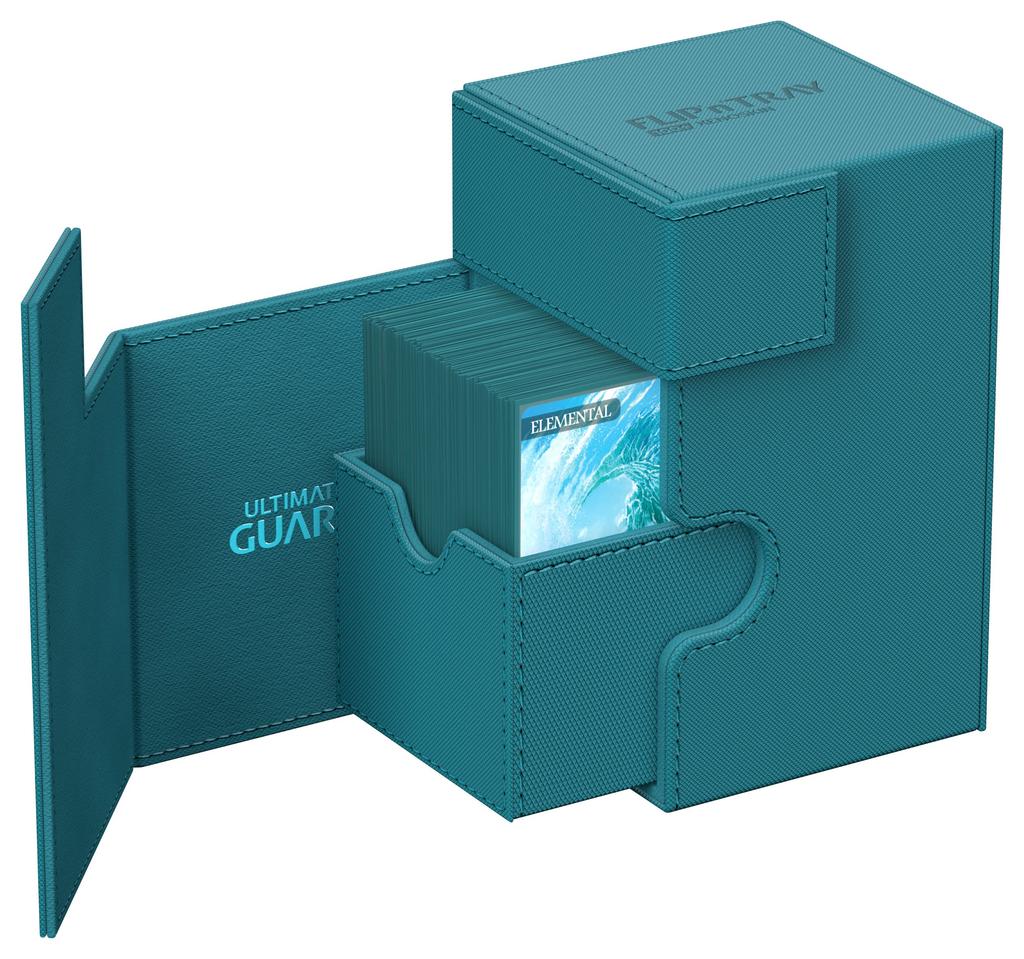 Ultimate Guard Deck Case Xeno Skin Monocolor Petrol Flip`n`Tray 100+
