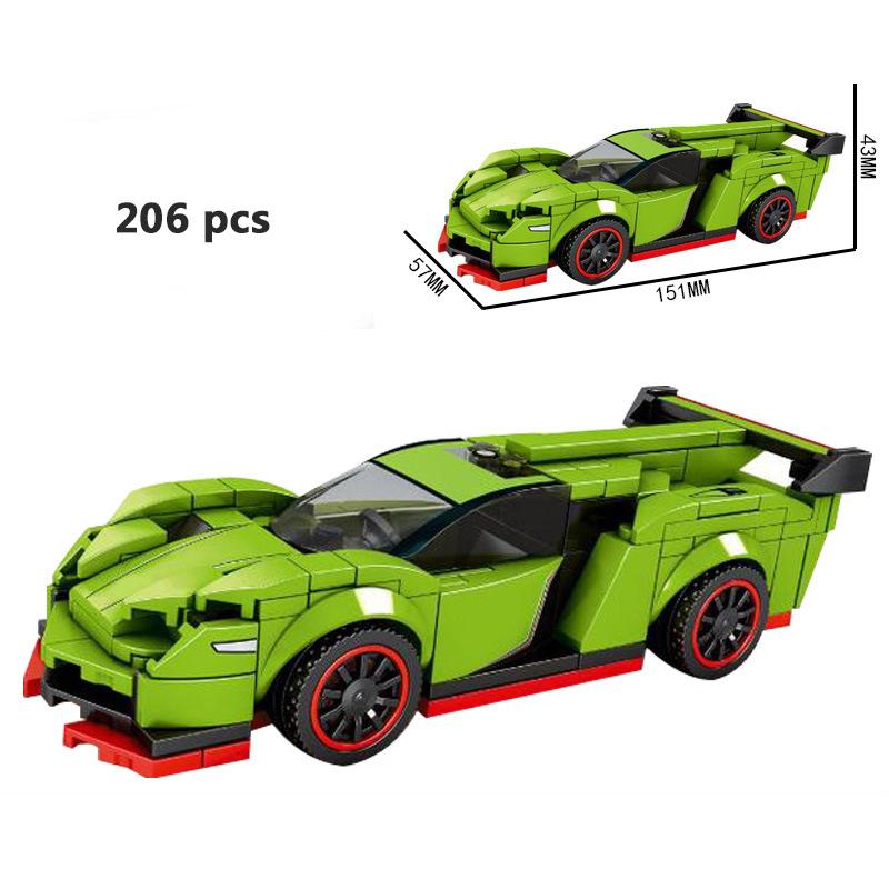 For Technical City Speed Champions Sports Car Racing Car Super Racers Figures Building Blocks Bricks Garage Toys Gifts Friends
