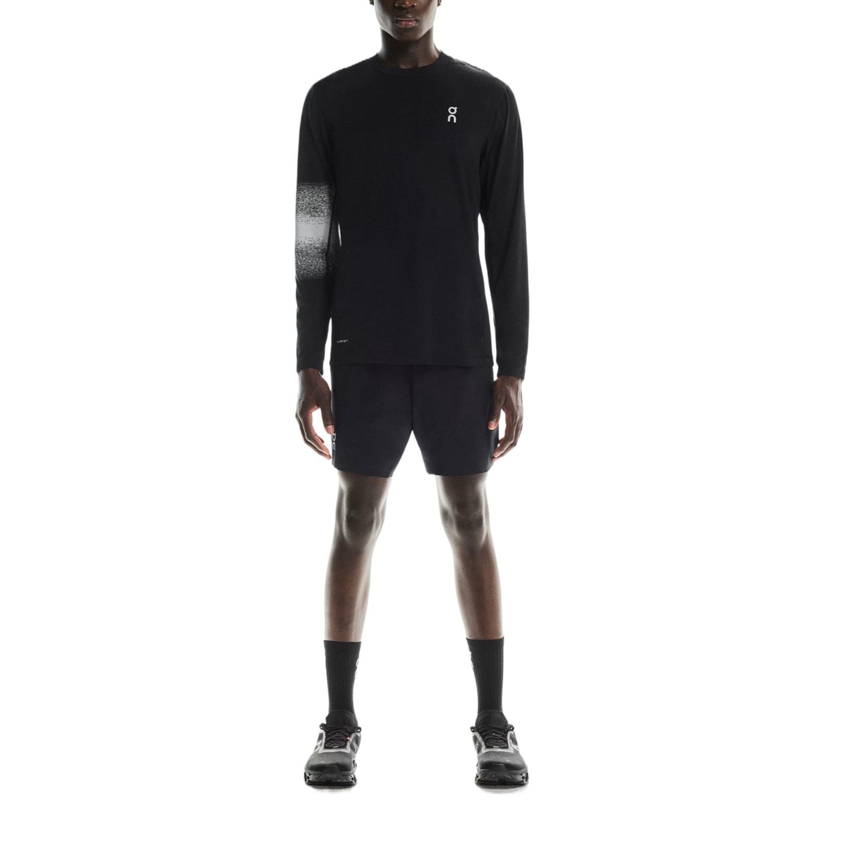On T Shirts Men s Black Crew Neck Moderate Straight Fit 1MF30510553 M
