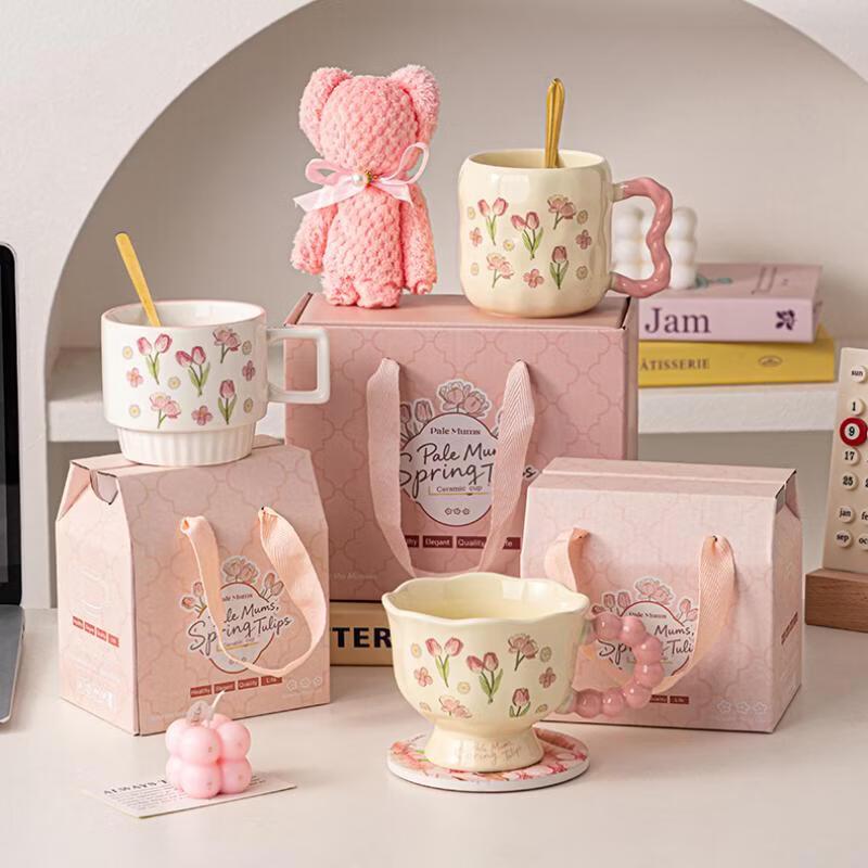 OLOEY Elegant Ceramic Mug Gift Set