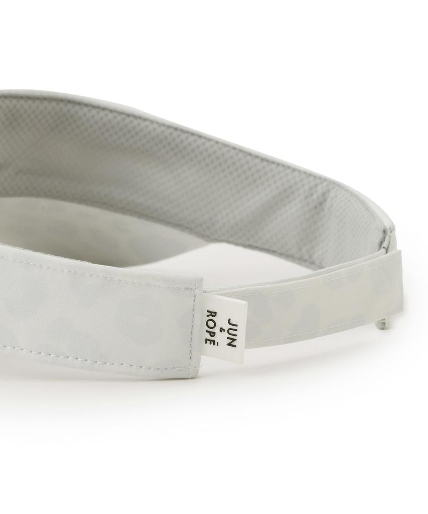 Jun & Rope Animal Pattern Rhinestone Visor for Women ERU15000 Gray (07)
