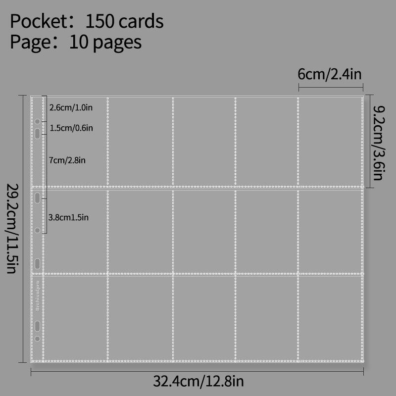 5-15 Grid Binder Photocard Holder 10-90Pcs Inner Page Large Capacity Photo Album Idol Card Collect Book Poka Cards Binder Album Set